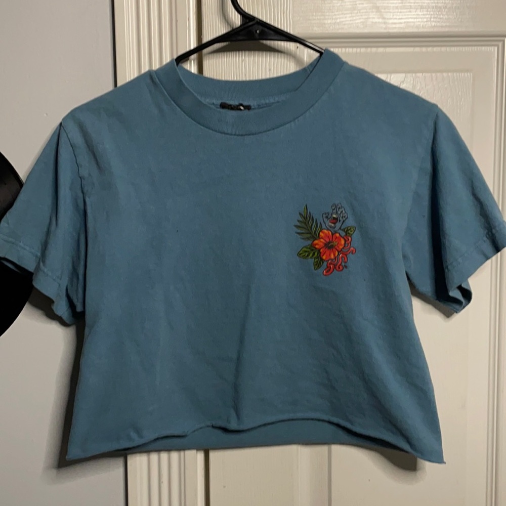 Santa cruz cropped t-shirt